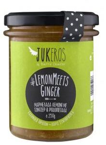 ΜΑΡΜΕΛΑΔΑ ΜΕ ΛΕΜΟΝΙ ΚΑΙ ΚΑΡΑΜΕΛΩΜΕΝΟ ΤΖΙΝΤΖΕΡ KAI ΡΟΔΟΠΕΤΑΛΑ 250GR