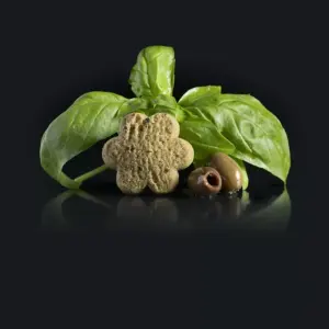 Αλμυρό μπισκότο Fiore Di Riviera με ελιές taggiasca και βασιλικό 70gr