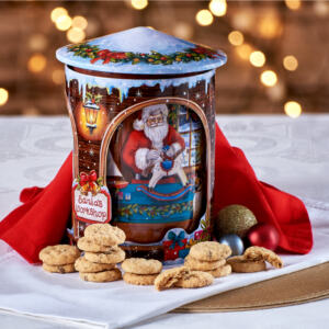 ΜΕΤΑΛΙΚΟ ΠΕΡΙΣΤΡΕΦΟΜΕΝΟ VINTAGE ΜΟΥΣΙΚΟ ΚΟΥΤΊ SANTAS WORKSHOP 200GR