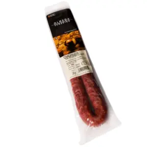 CHORIZO DEL PUEBLO  ORIGENES ΠΙΚΑΝΤΙΚΟ ΧΟΙΡΙΝΟ ΣΑΛΑΜΙ ΠΕΤΑΛΟ OLMEDA 250GR