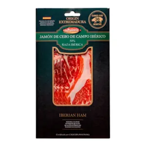 JAMON IBERICO CEBO DE CAMPO LA PRUDENCIA ΧΟΙΡΙΝΟ ΜΠΟΥΤΙ 36 ΜΗΝΩΝ ΣΕ ΦΕΤΕΣ 75gr