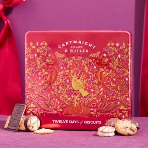 12 DAYS OF CHRISTMAS- ΠΟΙΚΙΛΙΑ ΜΠΙΣΚΟΤΩΝ ΣΕ ΚΟΚΚΙΝΟ ΜΕΤΑΛΛΙΚΟ ΚΟΥΤΙ 200GR