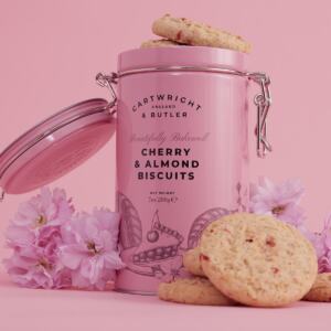 ΜΠΙΣΚΟΤΑ ΚΕΡΑΣΙ-ΑΜΥΓΔΑΛΟ ΣΕ ΡΟΖ ΜΕΤΑΛΛΙΚΟ ΚΟΥΤΙ 200GR