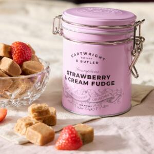 ΡΟΖ ΜΕΤΑΛΛΙΚΟ ΚΟΥΤΙ ΜΕ FUDGE ΦΡΑΟΥΛΑ-CLOTTED CREAM 175GR