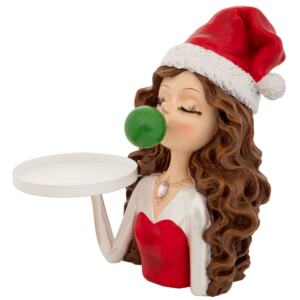 ΚΟΚΚΙΝΗ  ΑΓΙΟΒΑΣΙΛΙΝΑ ΜΕ ΜΕΤΑΛΛΙΚΟ ΔΙΣΚΟ 21Χ17Χ23ΕΚ