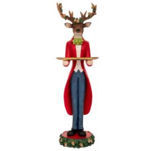 ΤΑΡΑΝΔΟΣ ΜΕ ΚΟΚΚΙΝΗ/ ΜΠΛΕ ΣΤΟΛΗ ΚΑΙ ΔΙΣΚΟ ΣΤΑ ΧΕΡΙΑ 19Χ16,5Χ61ΕΚ