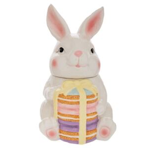 ΛΕΥΚΗ ΚΕΡΑΜΙΚΗ ΜΠΙΣΚΟΤΙΕΡΑ ΜΕ ΛΑΓΟ 14X12X21.5ΕΚ